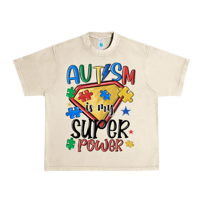 Autism Is My Super Power Urban Heavy Tee by MaliasSmallBusiness | Teevron