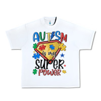 White autism is my super power Urban Heavy Tee - MaliasSmallBusiness