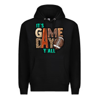 Black It's game day y'all Premium Hoodie - HowdyJamesFarm