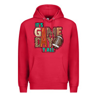 Cardinal It's game day y'all Premium Hoodie - HowdyJamesFarm