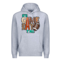 Heather Grey It's game day y'all Premium Hoodie - HowdyJamesFarm