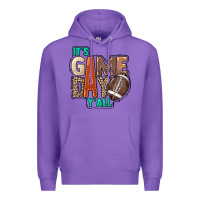 Purple It's game day y'all Premium Hoodie - HowdyJamesFarm