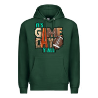 Sports Green It's game day y'all Premium Hoodie - HowdyJamesFarm