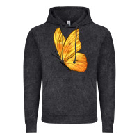 Vintage Black Flying Cloudless Sulphur Butterfly Vintage Hoodie - LillyAllenDesigns