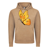 Vintage Coffee Flying Cloudless Sulphur Butterfly Vintage Hoodie - LillyAllenDesigns
