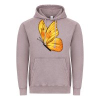 Vintage Zinc Flying Cloudless Sulphur Butterfly Vintage Hoodie - LillyAllenDesigns