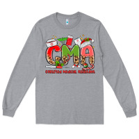 Heather Grey cma certified medical assistant Long Sleeve Tee - MaliasSmallBusiness