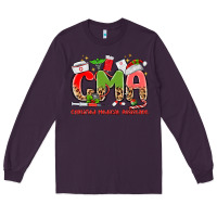 Plum cma certified medical assistant Long Sleeve Tee - MaliasSmallBusiness