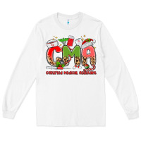 White cma certified medical assistant Long Sleeve Tee - MaliasSmallBusiness