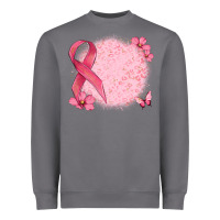 Storm customized breast cancer ribbon and background Heavyweight Sweatshirt - MaliasSmallBusiness