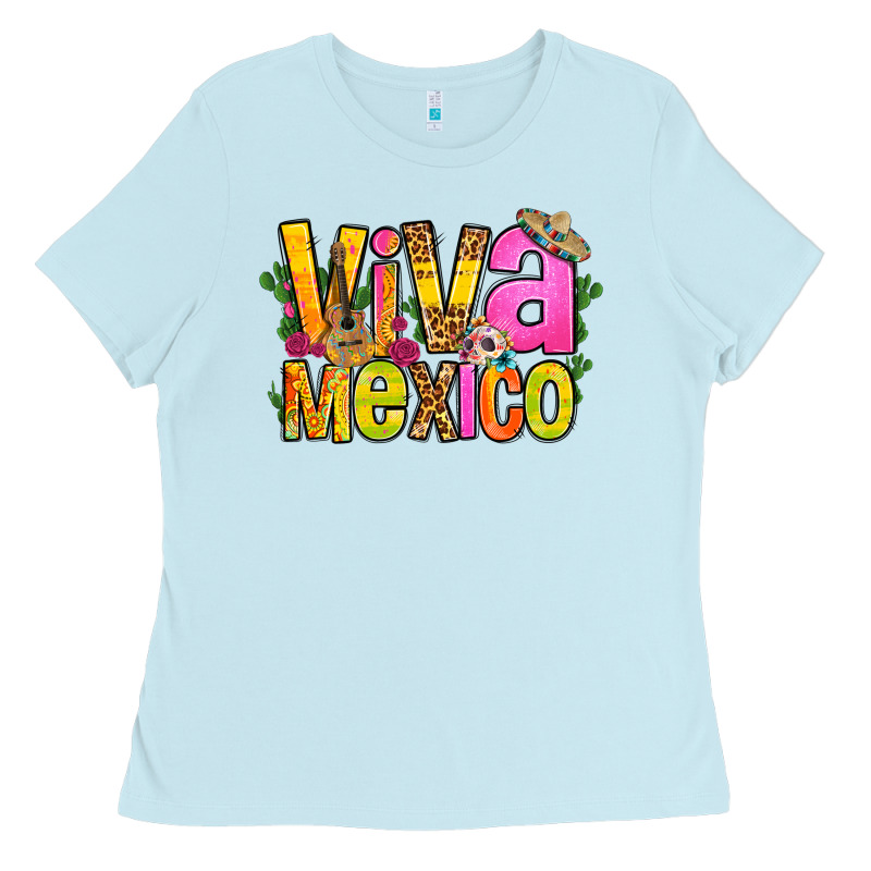 Viva Mexico Long Live Mexico Ladies Tee by FaDigitalArtStudio | Teevron