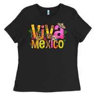 Black viva mexico long live mexico Ladies Tee - FaDigitalArtStudio