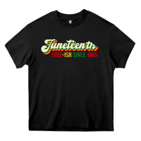 Black juneteenth free ish since 1865 Heavy Core Tee - HRA Design Shop