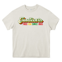 Cream juneteenth free ish since 1865 Heavy Core Tee - HRA Design Shop