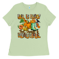 Matcha Fall is proof that change is beautiful Ladies Tee - RanaPortraitStore