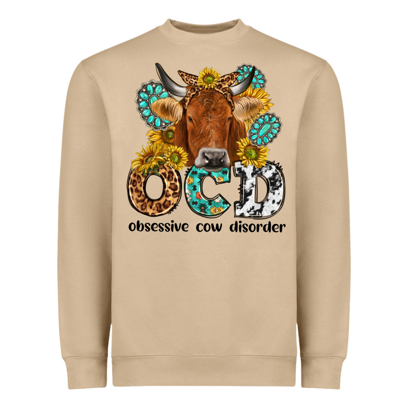 Obsessive Cow Disorder Heavyweight Sweatshirt by NancyCooperArtShop | Teevron