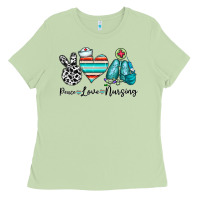 Matcha peace love nursing Ladies Tee - CowhideDigitalArt