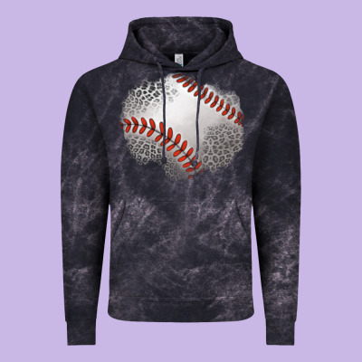 Leopard Baseball Patch Vintage Hoodie Designed By Jasminsmagicworld