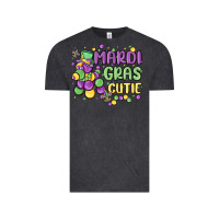 Vintage Black mardi gras cutie Vintage Tee - MaliasSmallBusiness