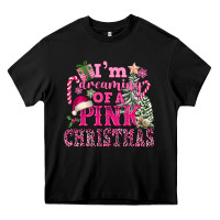 Black I Am Dreaming Of A Pink Christmas Heavy Core Tee - FaDigitalArtStudio