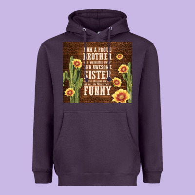 I Am A Proud Brother Heavyweight Hoodie Designed By Tumblerdesignbyshophia