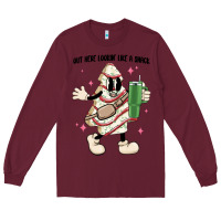 Burgundy out here lookin like a snack Long Sleeve Tee - MaliasSmallBusiness