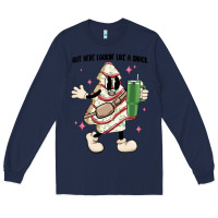 Navy out here lookin like a snack Long Sleeve Tee - MaliasSmallBusiness