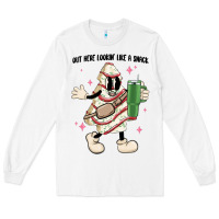 White out here lookin like a snack Long Sleeve Tee - MaliasSmallBusiness
