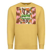Antique Gold easter bunny with carrots Premium Sweatshirt - TumblerDesignByShophia