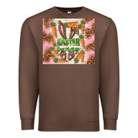 Chestnut easter bunny with carrots Premium Sweatshirt - TumblerDesignByShophia
