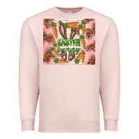 Pale Pink easter bunny with carrots Premium Sweatshirt - TumblerDesignByShophia