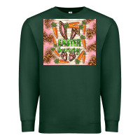 Sports Green easter bunny with carrots Premium Sweatshirt - TumblerDesignByShophia