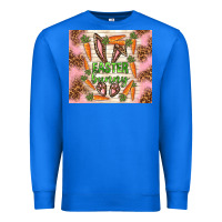 True Royal easter bunny with carrots Premium Sweatshirt - TumblerDesignByShophia