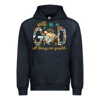 Navy with god all things are possible with baby jesus bbs Urban Hoodie - BundleAndBundleShop
