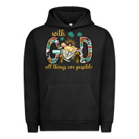 Pigment Black with god all things are possible with baby jesus bbs Urban Hoodie - BundleAndBundleShop