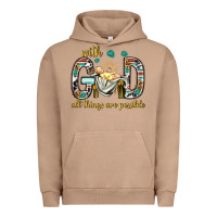 Pigment Burro with god all things are possible with baby jesus bbs Urban Hoodie - BundleAndBundleShop