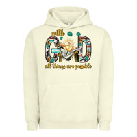 Pigment Pistachio with god all things are possible with baby jesus bbs Urban Hoodie - BundleAndBundleShop