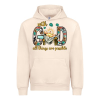 Sandshell with god all things are possible with baby jesus bbs Urban Hoodie - BundleAndBundleShop