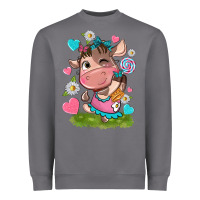Storm little cute cow Heavyweight Sweatshirt - NancyCooperArtShop