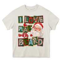 I Love A Man With A Beard Heavy Core Tee | Teevron