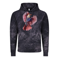 Cloud Black Flying Northern Cardinal Bird Vintage Hoodie - LillyAllenDesigns