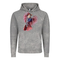 Cloud Rock Flying Northern Cardinal Bird Vintage Hoodie - LillyAllenDesigns