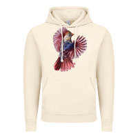Vintage Artic Flying Northern Cardinal Bird Vintage Hoodie - LillyAllenDesigns