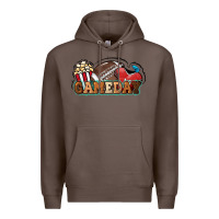 Coffee Game day football popcorn Premium Hoodie - HowdyJamesFarm
