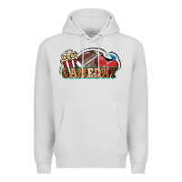 Dove Grey Game day football popcorn Premium Hoodie - HowdyJamesFarm