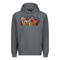 Rock Game day football popcorn Premium Hoodie - HowdyJamesFarm