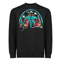 Black nurse rainbow Heavyweight Sweatshirt - NancyCooperArtShop