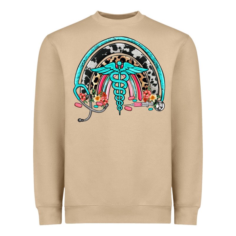 Nurse Rainbow Heavyweight Sweatshirt by NancyCooperArtShop | Teevron