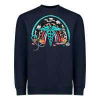 Navy nurse rainbow Heavyweight Sweatshirt - NancyCooperArtShop