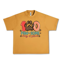 Peanut Butter 100 pawsome days of school Urban Heavy Tee - MaliasSmallBusiness
